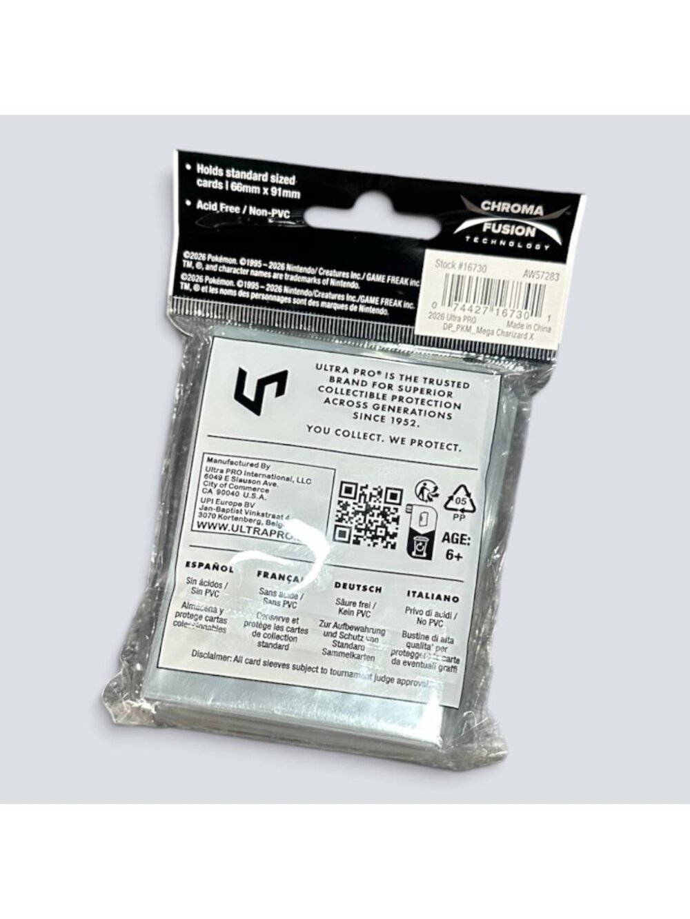 Ultra Pro Sleeves Pokemon Mega Charizard X 65 CT - Picture 5 of 5